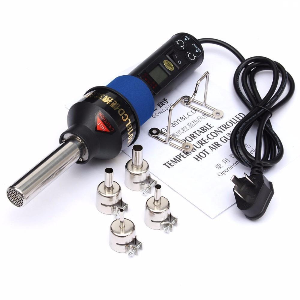 GONGJUE 8018LCD 220V 450 Degree LCD Adjustable Electronic Heat Hot Air Gun 1 GONGJUE 8018LCD 220V 450 Degree LCD Adjustable Electronic Heat Hot Air Gun - 画像 (1)