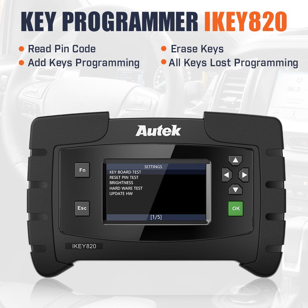 Original Autek IKey820 OBD2 Car Key Programmer Support All Key Lost No Token Limitation 1 Original Autek IKey820 OBD2 Car Key Programmer Support All Key Lost No Token Limitation - Image 1