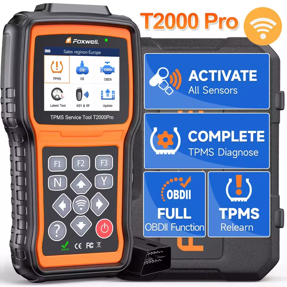 FOXWELL T2000 PRO Tire Pressure Monitor OBD2 Tire Pressure Diagnostic Tools with Sensors 1 FOXWELL T2000 PRO Tire Pressure Monitor OBD2 Tire Pressure Diagnostic Tools with Sensors - immagine 1