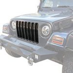 ⁦Hooke Road Black Front Grille Clip-in Mesh Inserts for 1997-2006 Jeep Wrangler TJ & Unlimited (Pack of 7)⁩ - الصورة ⁦2⁩