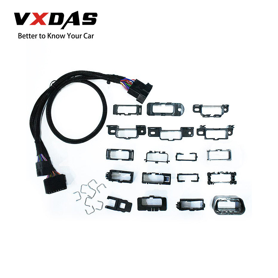 VXDAS Universal Harness Kit Splitter Extension 16Pin OBD T Cable Car/Auto Plastic Flange Mount Brackets/Connector/Adapter Set 1 VXDAS Universal Harness Kit Splitter Extension 16Pin OBD T Cable Car/Auto Plastic Flange Mount Brackets/Connector/Adapter Set - Image 1