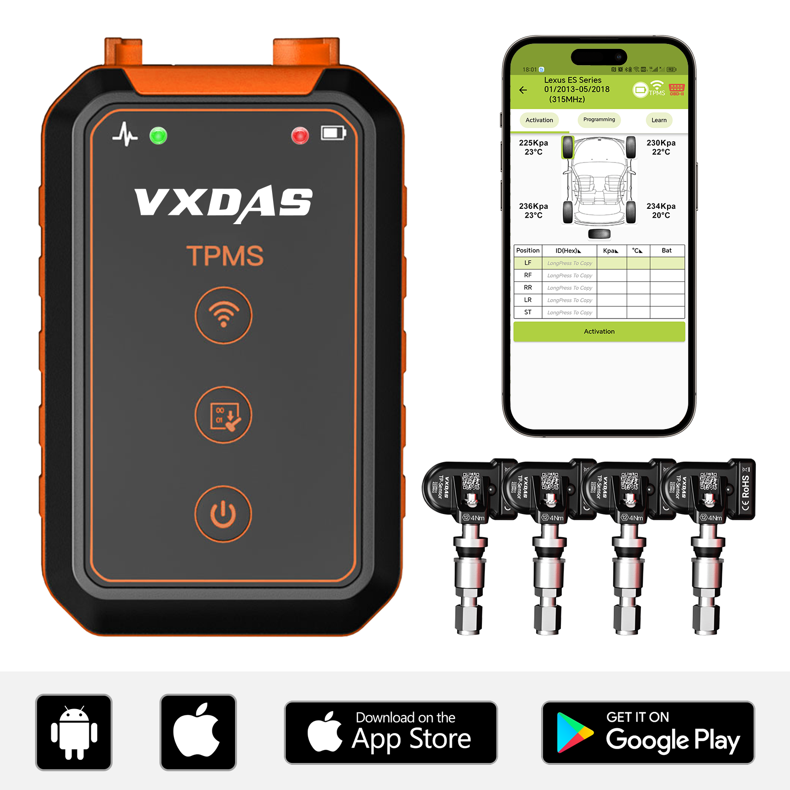 VXDAS TP01 TPMS Relearn & Programming Tool 1 VXDAS TP01 TPMS Relearn & Programming Tool - Image 1