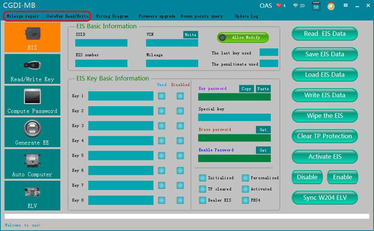 Mileage Correction and Gateway Authorization for CGDI MB and CG Pro 9S12 Programmer 1 Mileage Correction and Gateway Authorization for CGDI MB and CG Pro 9S12 Programmer - 画像 (1)