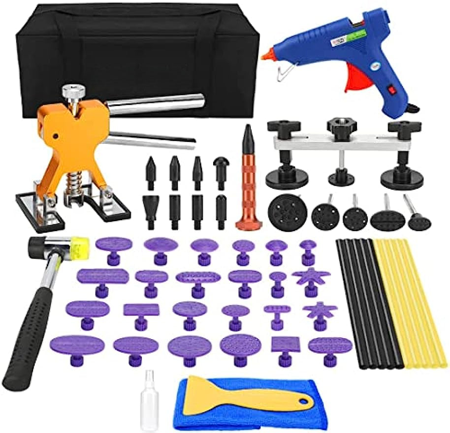 Auto Body Repair Tool Kit- Glue Shovel for Auto Dent Removal/Door Dings/Hail Damage 1 Auto Body Repair Tool Kit- Glue Shovel for Auto Dent Removal/Door Dings/Hail Damage - Imagem 1