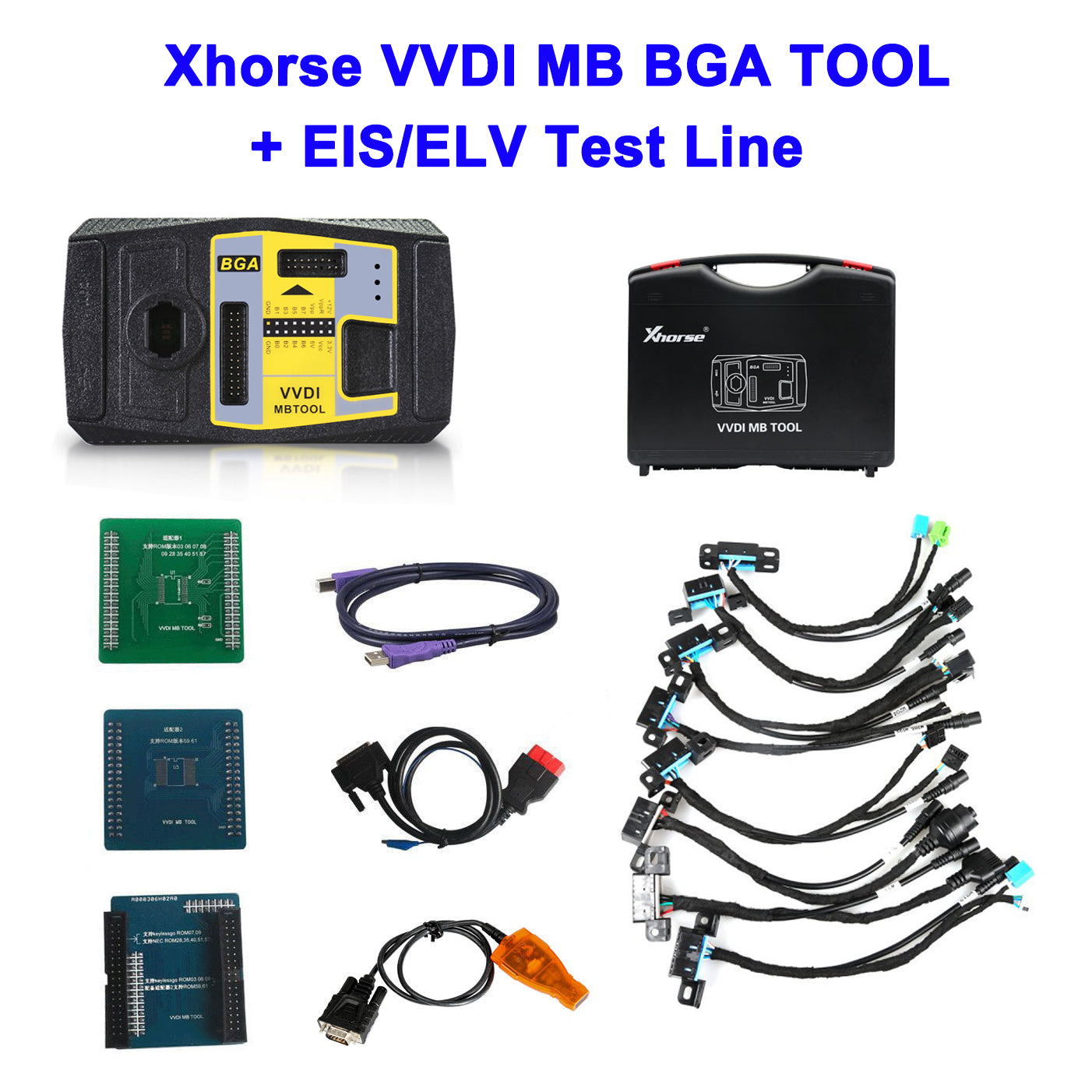 Xhorse VVDI MB TOOL BGA Key Programmer Work with EIS/ELV Test Line for Benz 1 Xhorse VVDI MB TOOL BGA Key Programmer Work with EIS/ELV Test Line for Benz - Imagem 1