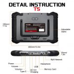 OBDEMOTO T5 OBD2 Scanner Diagnostic Tool for Motorcycle Code Reader/Engine Analyzer - Imagem 3