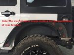 Solid Steel Off-Road Front & Rear Flat Fender Flares for 2007-2018 Jeep Wrangler JK & Unlimited - 4 PCS Set - Imagem 2
