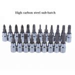 46pcs Ratchet Wrench Set Auto Repair Kit 1/4'' Socket Wrench Box Spanner Auto Maintenance Tool - Imagem 5
