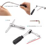 46pcs Ratchet Wrench Set Auto Repair Kit 1/4'' Socket Wrench Box Spanner Auto Maintenance Tool - Imagem 8