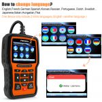 ⁦Foxwell NT510 Full System OBD2 Anto Diagnostic Scanner Tool for BM-W ABS SRS Airbag SAS AT EPB DPF Reset Battery Registration⁩ - الصورة ⁦5⁩