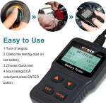 VXDAS BT200 Car Battery Tester 12V 100-1700CCA 30-100AH Automotive Bad Cell Test Tool No Need Battery Knowledge - Imagen 4