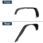Solid Steel Off-Road Front & Rear Flat Fender Flares for 2007-2018 Jeep Wrangler JK & Unlimited - 4 PCS Set - Imagem 6