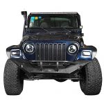 ⁦Hooke Road Black Front Grille Clip-in Mesh Inserts for 1997-2006 Jeep Wrangler TJ & Unlimited (Pack of 7)⁩ - الصورة ⁦4⁩