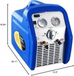 ⁦RR250 Portable AC Refrigerant Recovery Machine 3/4 HP 4 R410A HVAC⁩ - الصورة ⁦2⁩