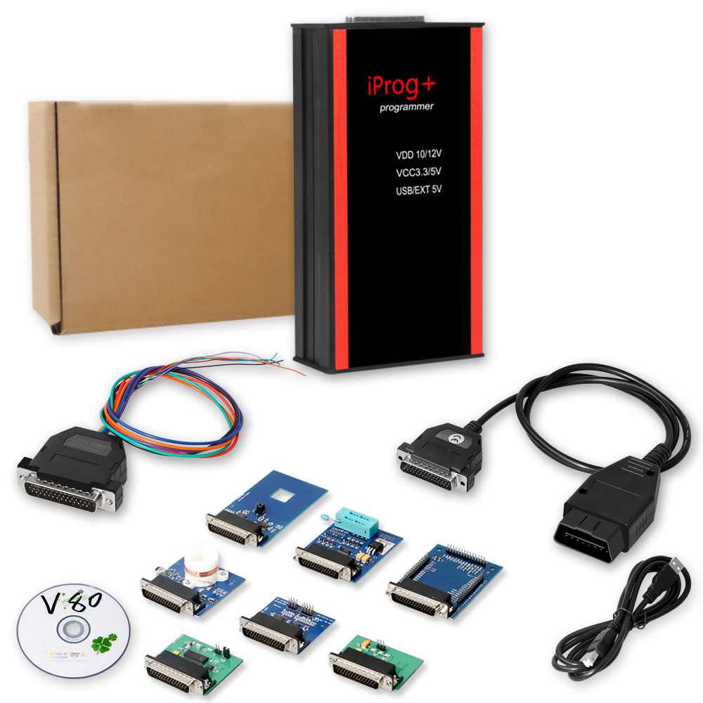 V87 Iprog+ Pro Key Programmer with 7 Adapters Supports IMMO Odometer Correction Airbag Reset 1 V87 Iprog+ Pro Key Programmer with 7 Adapters Supports IMMO Odometer Correction Airbag Reset – Image 1