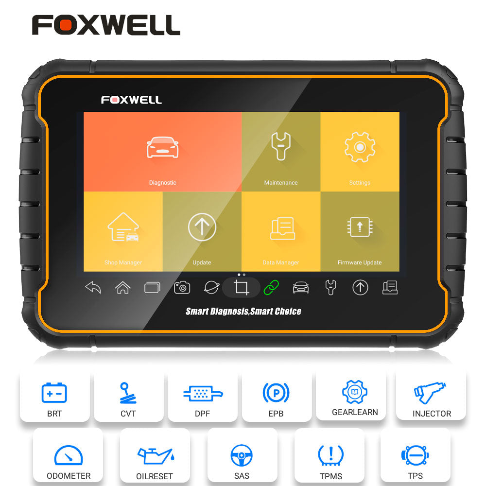 Foxwell GT60 Android Tablet Full System Scanner Support 19+ Special Functions Oil/EPB/Reset/DPF/BMS/Injector/Coding Update Version of GT80 1 Foxwell GT60 Android Tablet Full System Scanner Support 19+ Special Functions Oil/EPB/Reset/DPF/BMS/Injector/Coding Update Version of GT80 - Imagen 1