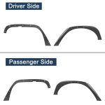 Solid Steel Off-Road Front & Rear Flat Fender Flares for 2007-2018 Jeep Wrangler JK & Unlimited - 4 PCS Set - Imagem 9