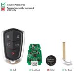 ⁦AUTEL IKEY GM004AL  GM005AL Universal Smart Key Remote For G-M-Cadillac 4 Buttons/ 5 Buttons⁩ - الصورة ⁦3⁩