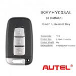 AUTEL IKEY HY003AL HY004AL Universal Smart Key For Hyundai 3 Buttons/ 4 Buttons