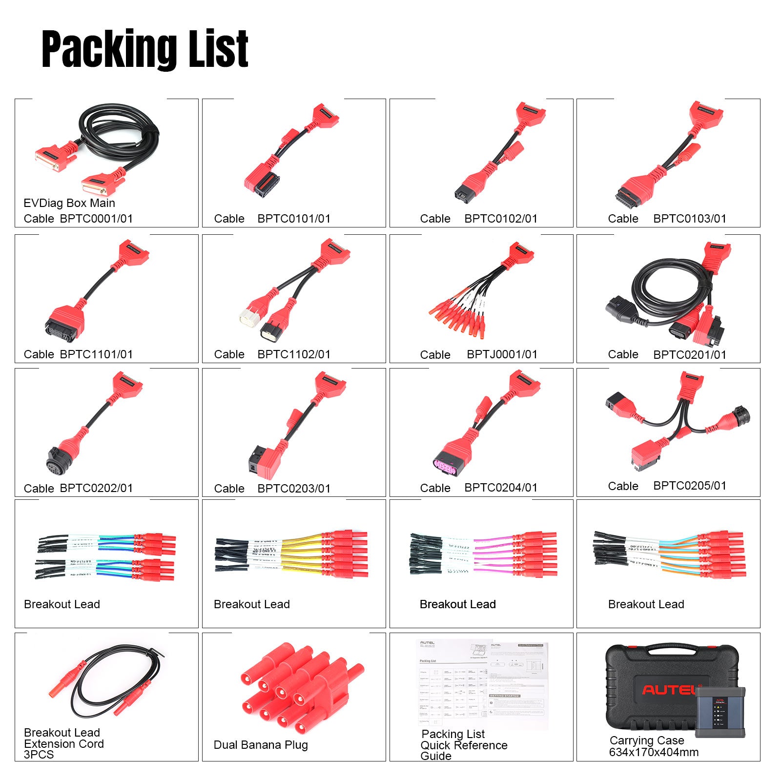 ⁦AUTEL EV Diagnostics Upgrade Kit EVDiag Box & Adapters for Battery Pack Diagnostics Compatible with Autel Ultra series⁩ - الصورة ⁦6⁩