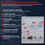 Autel Maxisys Ultra Lite Automotive Full System Diagnostic Tool Car Scanner - Image 3