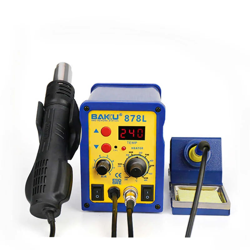 Baku BK-878L 2-in-1 Digital Welding Station with Soldering Iron and Heat Gun 1 Baku BK-878L 2-in-1 Digital Welding Station with Soldering Iron and Heat Gun - Imagem 1