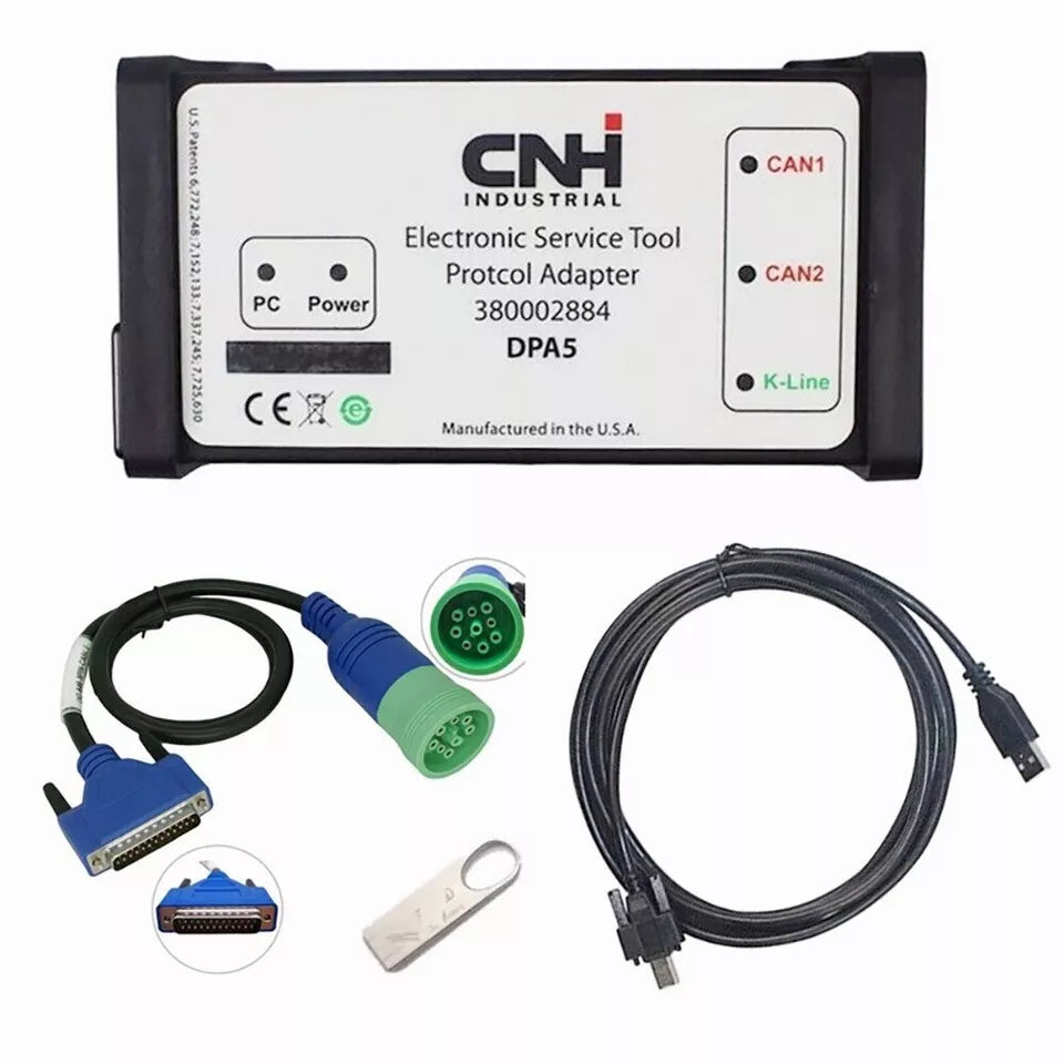 CNH DPA5 Kit V9.9 Diagnostic Tool Dearborn Protocol Adapter 5 New Holland Electronic Service Tools 1 CNH DPA5 Kit V9.9 Diagnostic Tool Dearborn Protocol Adapter 5 New Holland Electronic Service Tools – Bild 1