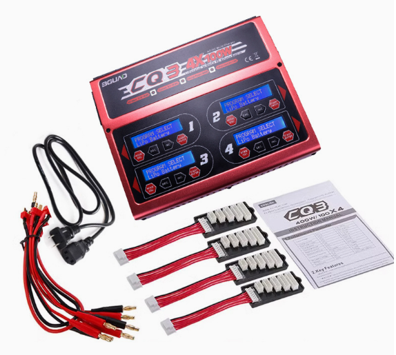 CQ3 4-Port 400W 1-6S RC Balance Charger 1 CQ3 4-Port 400W 1-6S RC Balance Charger - Image 1