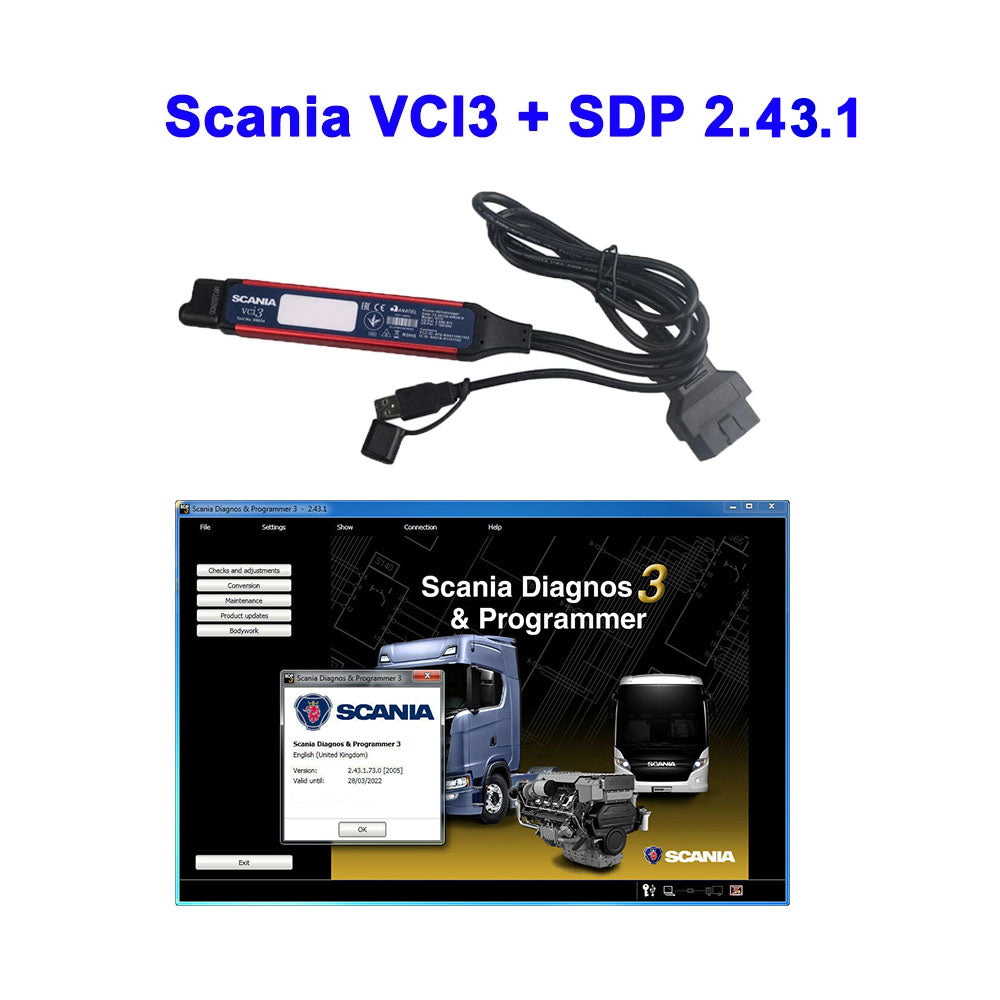 VCI 3 Scanner WIFI Full Chips Trucks Diagnostic Tool with SDP3 V2.53 software for Scania Diagnosis & Programming 1 VCI 3 Scanner WIFI Full Chips Trucks Diagnostic Tool with SDP3 V2.53 software for Scania Diagnosis & Programming - Image 1