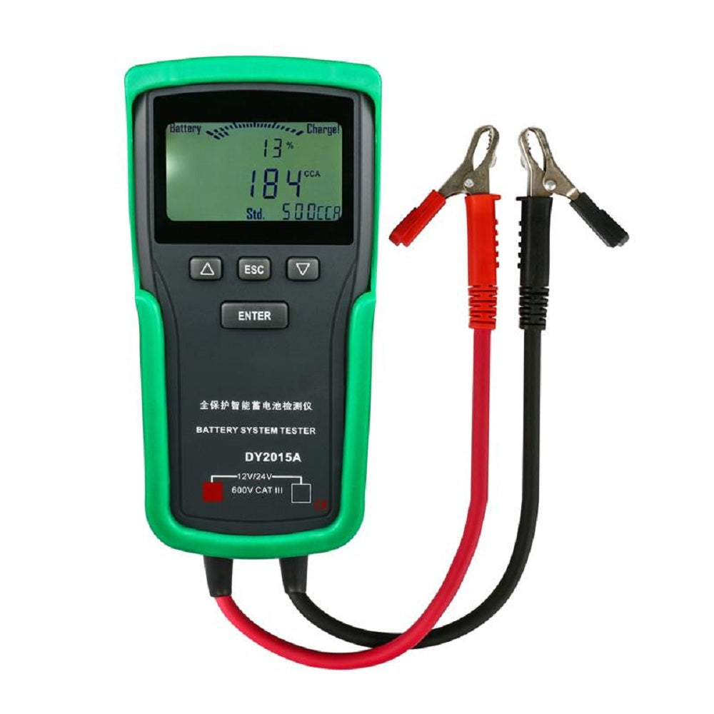 DUOYI DY2015A 12V/24V Automotive Battery System Tester Lead Acid Battery Analyzer CCA100-1700 LCD Display Automotive Power Diagnostic Tool 1 DUOYI DY2015A 12V/24V Automotive Battery System Tester Lead Acid Battery Analyzer CCA100-1700 LCD Display Automotive Power Diagnostic Tool - Image 1