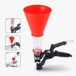 Engine Oil Filling Funnel Set Car Motorcycle Gasoline Oil Fill Long Stem Adjustable Funnel Holding Clamp - immagine 3