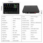 FNIRSI-1013D Digital Tablet Oscilloscope 2 Channels 100Mhz Bandwidth 1GSa/s - 画像 (3)