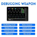 FNIRSI-1013D Digital Tablet Oscilloscope 2 Channels 100Mhz Bandwidth 1GSa/s - 画像 (4)