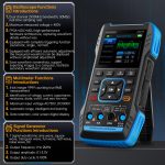 FNIRSI 2C23T 3 in 1 Handheld Oscilloscope Multimeter+Function Signal Generator - Imagem 3