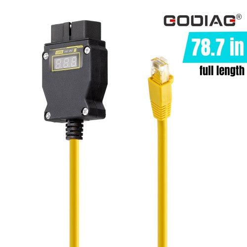 GODIAG GT109 DOIP-ENET Diagnostic Programming Cable with Voltage Display Replace BM.W ENET Cable 1 GODIAG GT109 DOIP-ENET Diagnostic Programming Cable with Voltage Display Replace BM.W ENET Cable - 画像 (1)