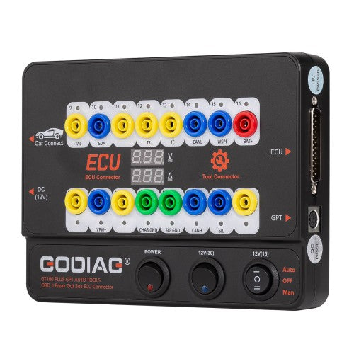 GODIAG GT100 PLUS GPT ENET DOIP 24V-12V AUTO TOOLS OBD II Break Out Box ECU Connector - immagine 3