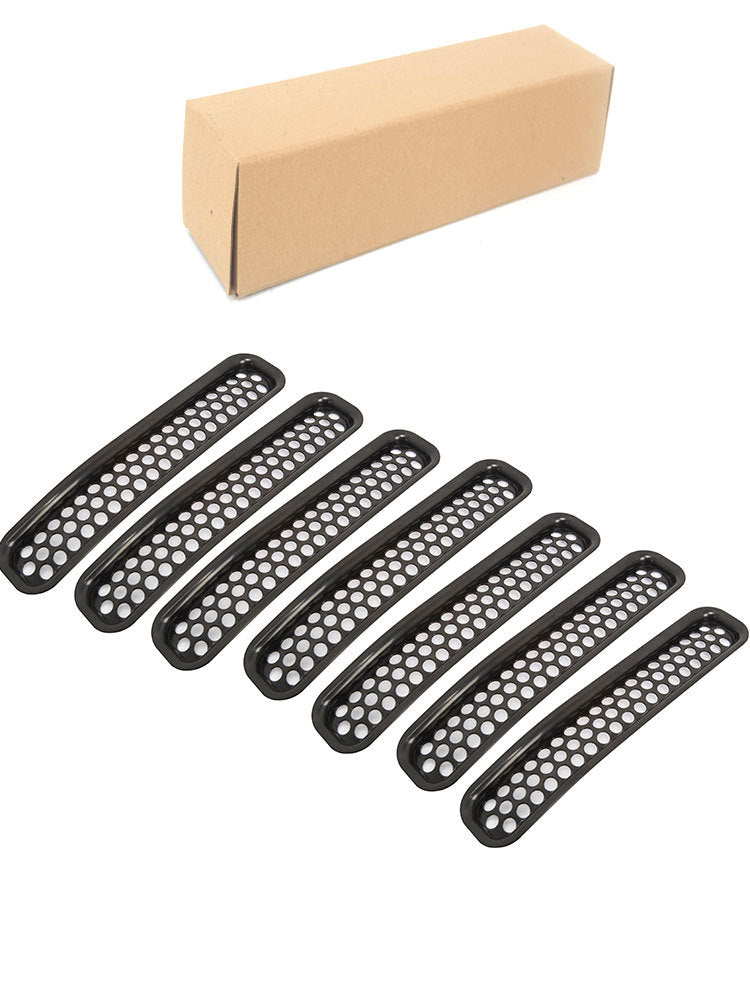 Grill Mesh Inserts Clip-in Honeycomb Grille Guards for 1997-2006 Jeep Wrangler TJ & Unlimited (Pack of 7) - Imagem 4