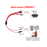 WOYO CTBC001 8-Way ECU Breakout Leads For Automotive Diagnostic Oscilloscope Line Cable DIY Connection - 画像 (3)