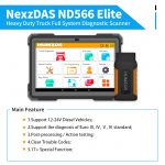 Humzor NexzDAS ND566 Plus Full Configuration with 9.6 inch Tablet for Commercial Vehicles Diagnostic Tool - Image 3