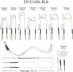 Induction Heater Coil Kit 10Pcs Induction Heater Preformed Coil for Magnetic Induction Heater - immagine 2