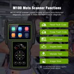 Jdiag M100 PRO Motorcycle Diagnostic Tool for Kawasaki Yamaha Suzuki Moto Scanner with Battery Tester 2 in 1 Dual System Detection - Image 2