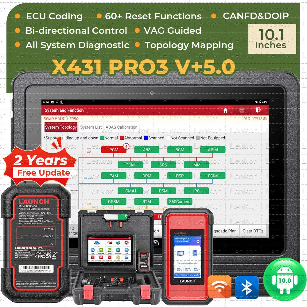 LAUNCH X431 PRO3S+Smartlink HD Heavy Duty Truck Diagnostic Scanner 1 LAUNCH X431 PRO3S+Smartlink HD Heavy Duty Truck Diagnostic Scanner – Bild 1