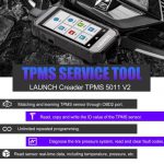 Launch Creader TPMS 5011 V2 TPMS Relearn Tool Activate 315/433MHZ Tire Pressure Sensors[Pre-order] - immagine 12