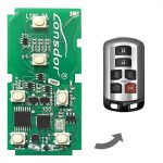 Lonsdor LT20-05 Smart Key PCB 8A+4D for Toyota Sienna 2011-2019 | 6 Button Adjustable Frequency - 画像 (3)