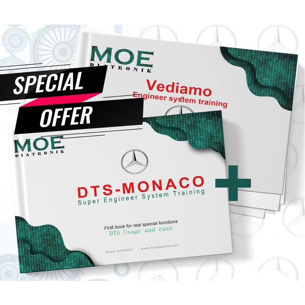 Vediamo and DTS MONACO Engineer System Training Books 2 in 1 for Benz Engineer Software 1 Vediamo and DTS MONACO Engineer System Training Books 2 in 1 for Benz Engineer Software – Bild 1