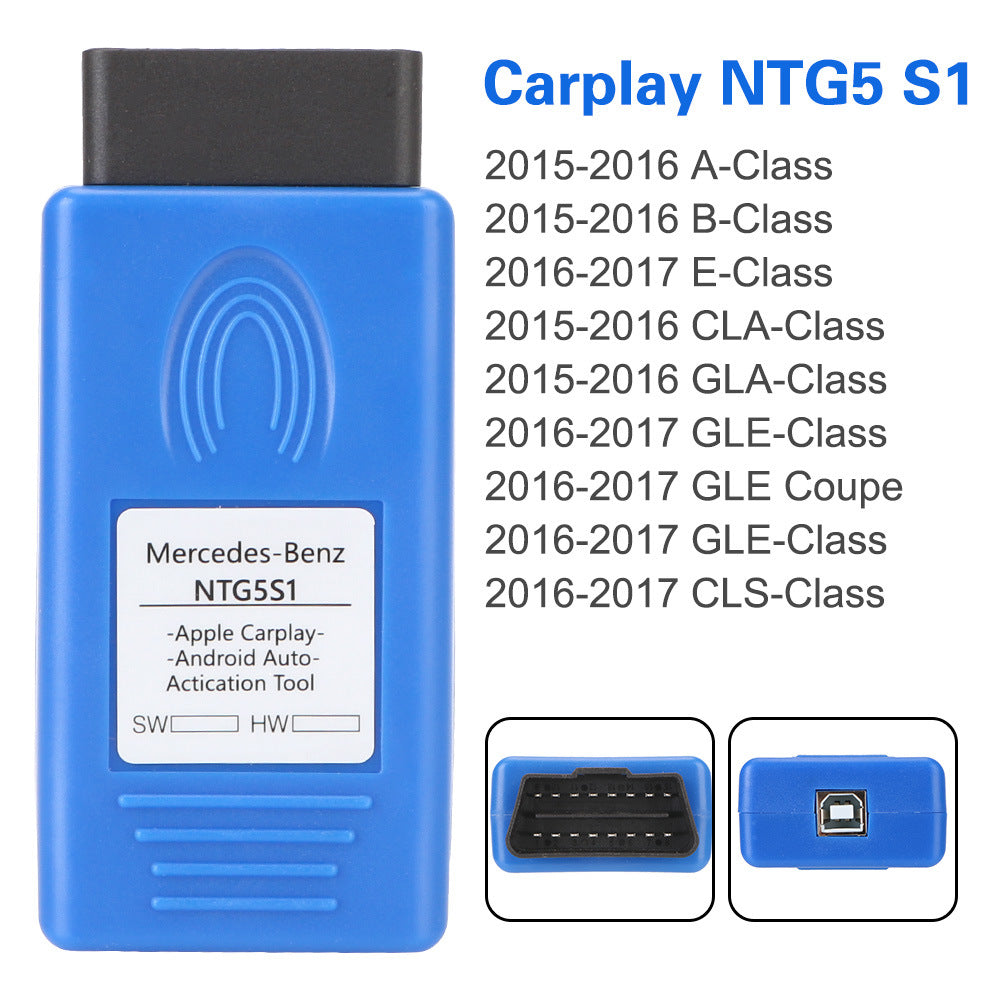 NTG5 S1 for Benz Car Activation Tool Mercede.s CarPlay Android Auto OBD Adapter Plug & Play 1 NTG5 S1 for Benz Car Activation Tool Mercede.s CarPlay Android Auto OBD Adapter Plug & Play - Image 1