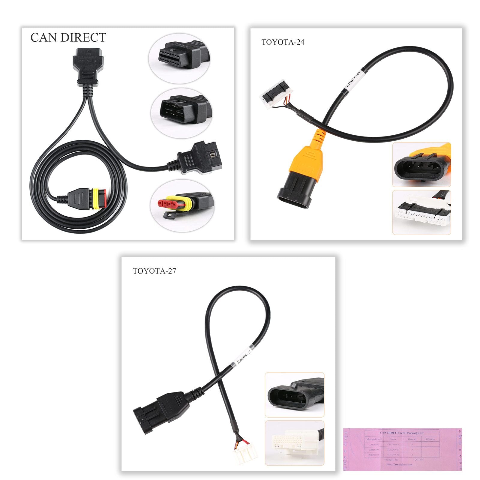 OBDSTAR CAN DIRECT KIT to Read ECU Data of Gateway Vehicles-Toyota-24/ Toyota-27 Cable 1 OBDSTAR CAN DIRECT KIT to Read ECU Data of Gateway Vehicles-Toyota-24/ Toyota-27 Cable - immagine 1