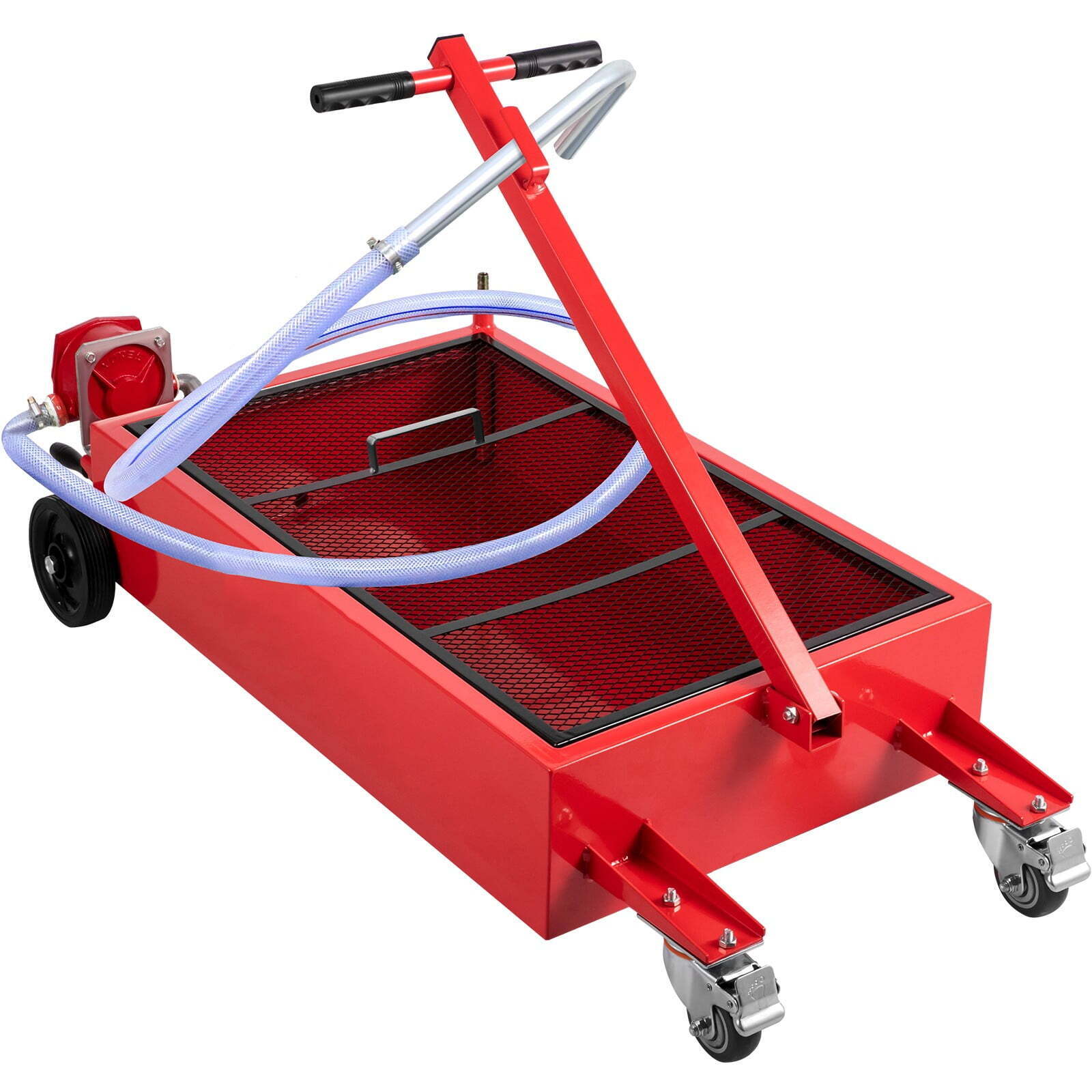 Oil Drain Pan 20 Gal with Pump Hose Swivel Casters Wheels for Car 1 Oil Drain Pan 20 Gal with Pump Hose Swivel Casters Wheels for Car - Image 1