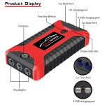 Jump Starter 20000mAh for 12V Car Battery Multi-Functional Emergency Power Supply - Image 4