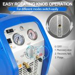 ⁦RR250 Portable AC Refrigerant Recovery Machine 3/4 HP 4 R410A HVAC⁩ - الصورة ⁦3⁩